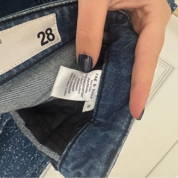 Rag & Bone Logan Mid Tweed Mid-Rise Wide Leg Jean - Picture 7 of 7